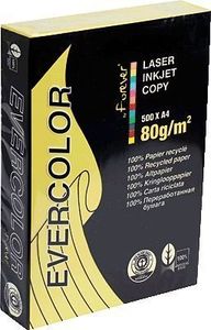 Clairefontaine Recyclingpapier Evercolor gelb DIN A4 80 g/qm 500 Blatt