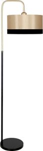 Opviq, Potenza Mataro - Gold, Black, Stehlampe, METALLKÖRPER, Gold, 160 x 40 x 40 cm