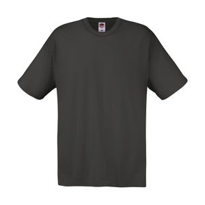 Fruit of the Loom Herren Rundhals Basic Shirt T-Shirt kurzarm, Größe:XL, Farbe:Light Graphite