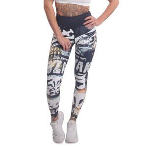 Damskie legginsy Shot Slide Yakuza, Czarny, L