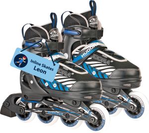 HUDORA Kinderinliner Leon, Gr. 29-40, schwarz/blau : 33-36 : schwarz