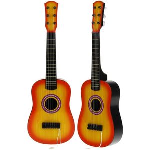 Klassische 6-Saiter-Gitarre aus Kunststoff – gelb