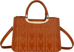 Gallantry, Bedruckte Handtasche für Damen, Braun