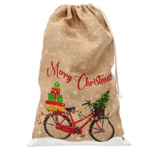 Geschenkbeutel aus Jute, Weihnachtsbeutel, Geschenkbeutel 77x50 cm
