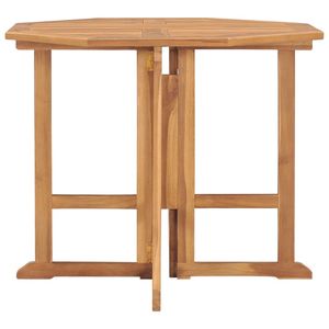 vidaXL Skládací zahradní jídelní stůl 90x90x75 cm Teakové masivní dřevo