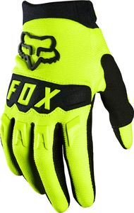 FOX Dirtpaw Jugend Motocross Handschuhe Farbe: Gelb, Grösse: XS