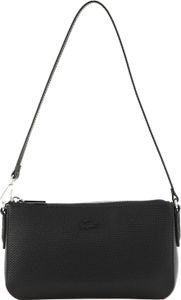 LACOSTE Leder Schultertasche Abendtasche Chantaco Classics Shoulder Bag Noir schwarz LACOSTE Leder Schultertasche Abendtasche Chantaco Classics Shoulder Bag Noir schwarz