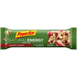 Powerbar Natural Energy Cereal Bar - veganer Energieriegel, Geschmack: Strawberry & Cranberry