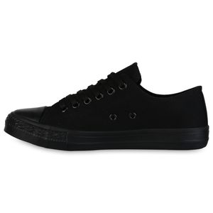 VAN HILL Damskie Trampki Niskie Wygodne Sznurowane Buty Materiałowe 838455, Kolor: Czarny, Rozmiar: 38