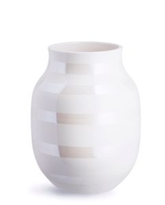 Kähler Omaggio Vase pearl / permutt mittel Höhe 20 cm aus Keramik