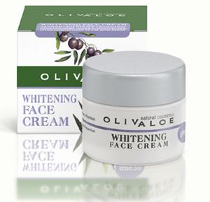 OLIVALOE 00137 - WHITENING FACE CREAM SPF20 - Gesichtscreme gegen Pigmentflecken 40ml, Naturkosmetik
