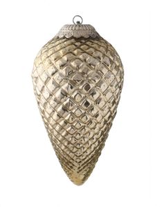 PTMD Dekohänger 'Zapfen' aus Glas gold 40 cm