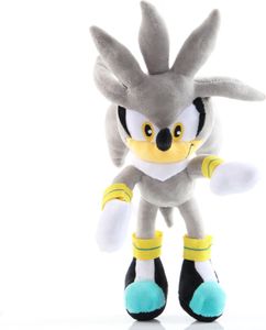 Sonic-Puppe30CM Plüschpuppe Sonic süße Puppe Weihnachtsgeschenk Junge Mädchen (Grau)