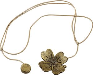 Blumenform magnetischer Vorhang Tieack Einfacher Betrieb Polyester Vintage Vorhangvorhang Schnalle Wohnkultur-Golden