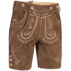 PAULGOS pánske tradičné kožené nohavice krátke - HK1 - pravá koža - dostupné v 2 farbách - veľkosť 44 - 60