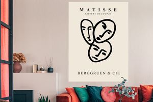 MuchoWow® Poster Matisse - Gesicht - Porträt - Schwarz 120x160 cm - Wandbilder