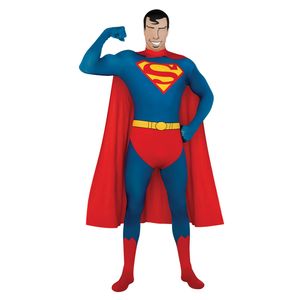 Superman - Kostüm - Herren BN5500 (M) (Blau/Rot)