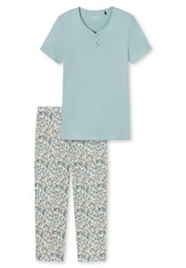 Schiesser Dámské 3/4 pyžamo 176994-805 Barva: 805 světle modrá Gr. 36 Dámské velikosti 36