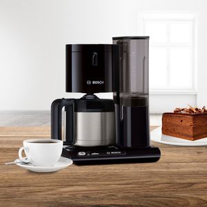 BOSCH Kaffeemaschine TKA8A053 Thermo Styline 10 Tassen schwarz