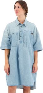 G-star Denim Langarmkleid Blau 2XL Frau Blau 2XL