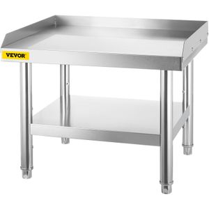 VEVOR Geräte-Grillständer aus Edelstahl, 24 x 28 x 24 Zoll Edelstahltisch, Grillständer-Tisch mit verstellbarer Ablagefläche, Geräteständer-Grilltisch für Hotel, Zuhause, Restaurantküche