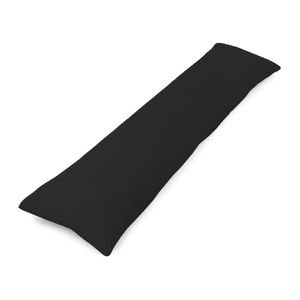 Boční spací polštář s potahem bavlna 40 x 145 cm - pohodlný polštář spací polštář boční spací polštář tělový polštář boční spací polštář černý