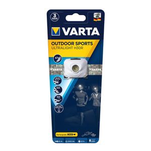 VARTA Kopflampe Outdoor Sports Ultralight H30R weiß
