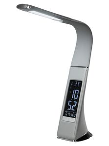 LED-Schreibtischlampe - Grau - H 42 cm - mit 3-Stufen Touchdimmer