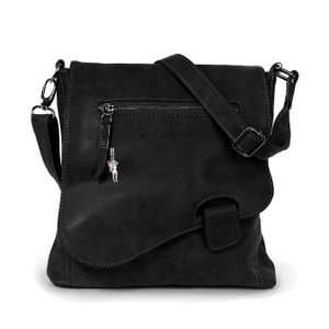 Taška Street Faux Leather Bag Dámska taška cez rameno čierna 26x10x26 OTJ128S