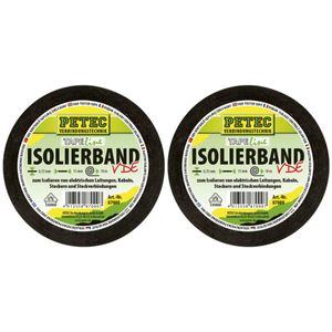 Petec Isolierband 15 mm x 10 Meter 87000 - Anzahl: 2x