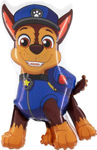Paw Patrol – Chase Folienballon 94 cm, Helium-geeignet | Kindergeburtstag & Partydeko