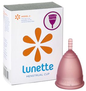 Lunette, Kubeczek menstruacyjny, fioletowy, model 2, 1 sztuka (PRODUKT Z NIEMIEC)