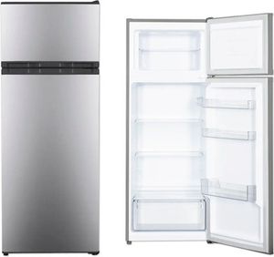 PKM Kühl-Gefrierkombination Kühlschrank GK212 SI inox 206 L 143 cm 4****