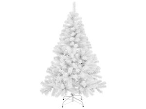 Umělý vánoční stromek bílý plastový 180cm