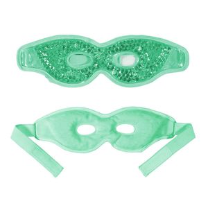 Augenmaske Kühlend Kühlbrille, Gel Augenmaske Kühlend Augen Kühlpads mit Gelperlen, Cooling Eye Mask (grün)