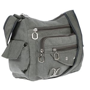Christian Wippermann Damenhandtasche Schultertasche Tasche Umhängetasche Canvas Shopper Crossover Bag Grau Christian Wippermann Damenhandtasche Schultertasche Tasche Umhängetasche Canvas Shopper Crossover Bag Grau