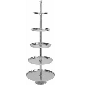 Etagere Servierständer Tortenständer Metalletagere Servierplatte Aluminium 170 cm XXL