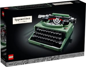 LEGO Ideas Schreibmaschine, Basteln für Erwachsene, Retro-Modell zum Sammeln und Dekorieren, kreative Hobbys, einzigartige Geschenkidee 21327