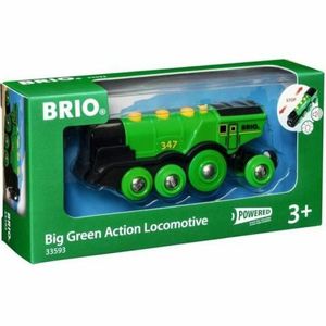 BRIO Mohutná elektrická zelená lokomotiva se světly