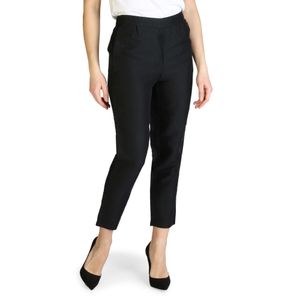 Armani Exchange Damen Hose Freizeithose Businesshose, mit elastischem Bund, Größe:2, Farbe:Schwarz