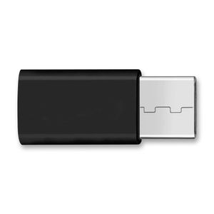USB-C Adapter Handy Smartphone Tablet Micro USB auf USB C 3.1 Stecker Schwarz
