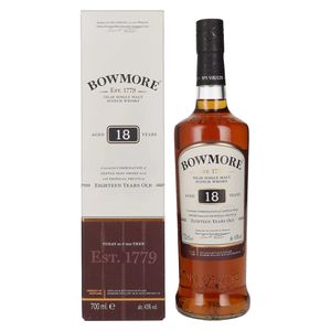 Bowmore 18 Jahre Islay Single Malt Whisky in Geschenkpackung | 43 % vol | 0,7 l