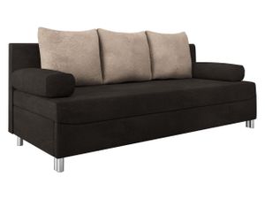 MIRJAN24 Schlafsofa Dover mit Bettkasten und Schlaffunktion, Bettsofa, Couch vom Hersteller (Sofa ohne Polsterhocker, Farbe: Alova 68 + Alova 07)
