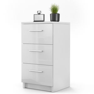 Vicco noční stolek bílý 38 x 66 x 35 cm výrobek ze dřeva