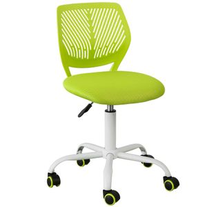 SoBuy FST64-GR Schreibtischstuhl Drehstuhl Bürostuhl Jugenddrehstuhl mit Rücklehne Arbeitsstuhl höhenverstellbar Grün Sitzhöhe: 46-58cm