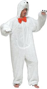 Tierisches Eisbärkostüm Uni Karneval Fasching Kostüm Weiß