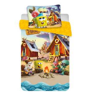 Spongebob Squarepants komplet pościeli dziecięcej 100x135 40x60 bawełna Movie