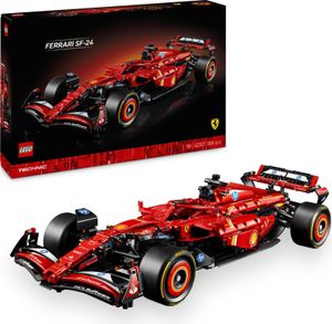 LEGO Technic Ferrari SF-24 F1 Rennauto - Modellauto für Erwachsene - Formel 1 Set zum Sammeln - V6-Motor, Getriebe, Lenkung und DRS im Maßstab 1:8 - Geschenk für Fans von Motorsport & Rennwagen 42207