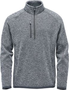 Stormtech - "Avalanche" Pullover mit kurzem Reißverschluss für Herren BC5159 (M) (Granitgrau meliert)