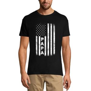 Herren Grafik T-Shirt American papa - us flag shirt zum Vatertag – American Papa - Us Flag Shirt For Father's Day – Öko-Verantwortlich Vintage